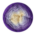 Aura Cotton Yarn Cake 200g Gradient 100% Cotton 800m: 812 purple cream-white