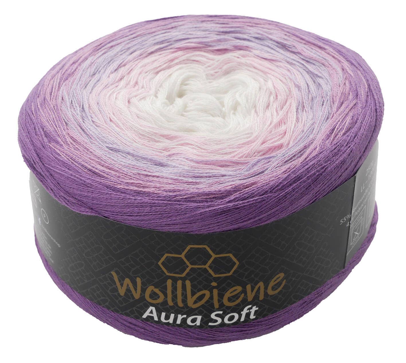 Wool Bee Aura Soft Bobble 250g Color Gradient 1000m: 709 blue pink pastel