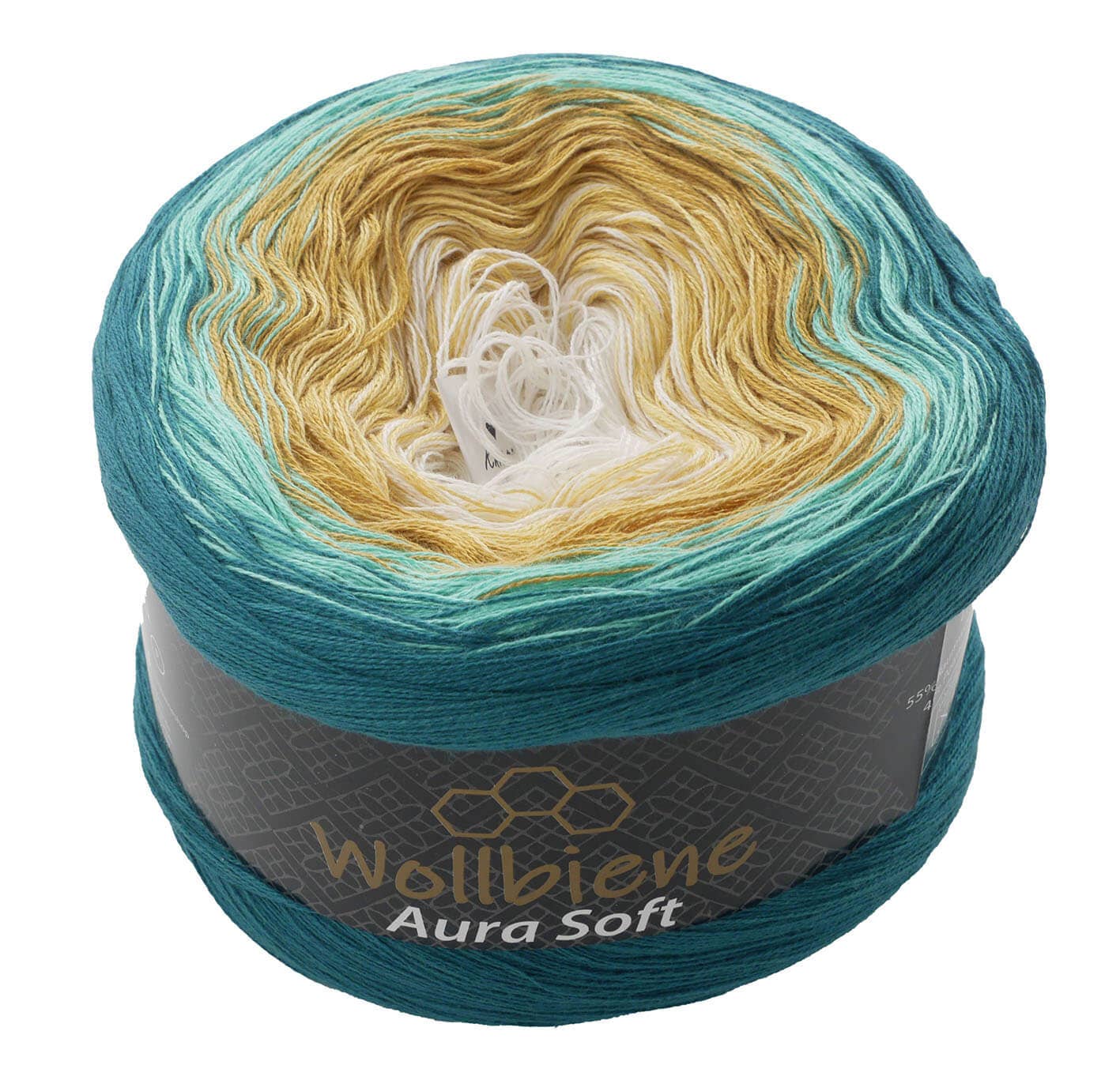 Wool Bee Aura Soft Bobble 250g Color Gradient 1000m: 711 pink green yellow