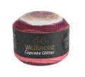 Woolly Bee Cupcake Glitter Gradient Wool Knitting Wool 150g: 3080 berry beige brown