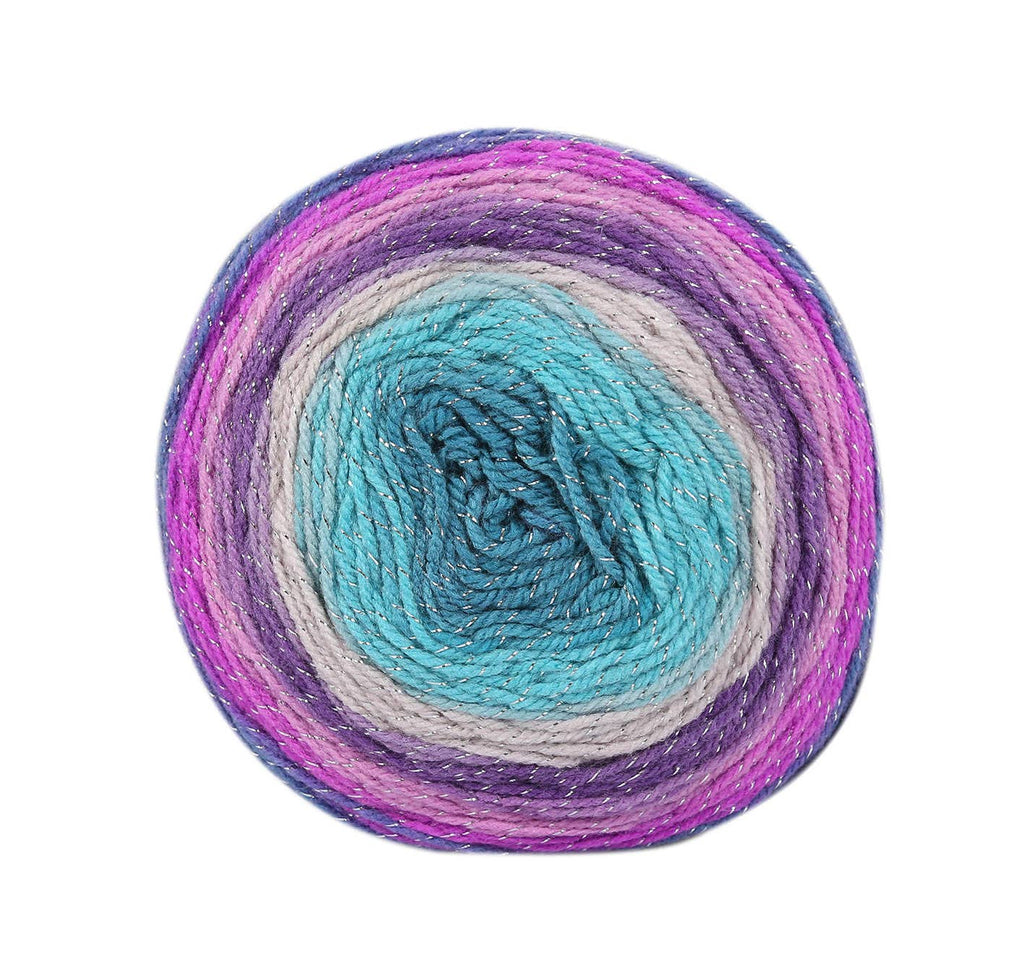 Woolly Bee Cupcake Glitter Gradient Wool Knitting Wool 150g: 3080 berry beige brown