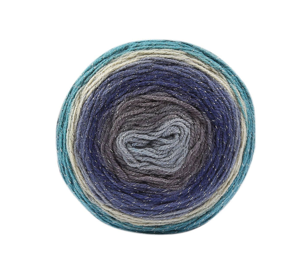Woolly Bee Cupcake Glitter Gradient Wool Knitting Wool 150g: 3080 berry beige brown