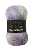 Woolen bee moonlight glitter batik crochet knitting wool: 2700 rose grey
