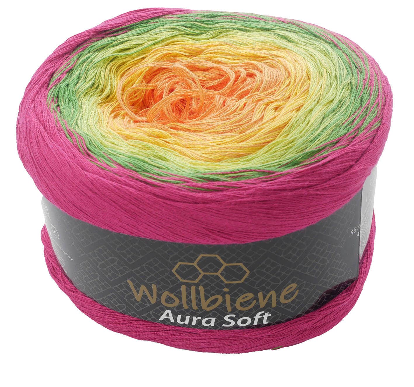 Wool Bee Aura Soft Bobble 250g Color Gradient 1000m: 709 blue pink pastel
