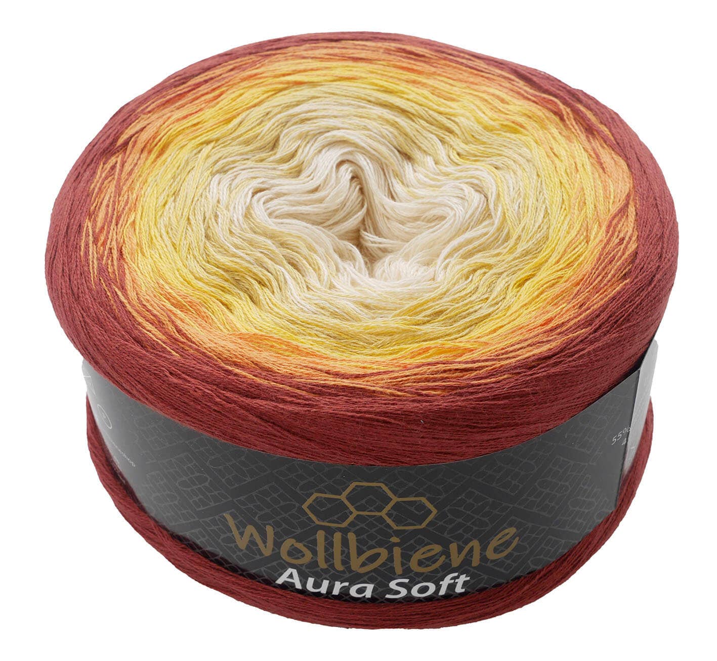 Wool Bee Aura Soft Bobble 250g Color Gradient 1000m: 709 blue pink pastel