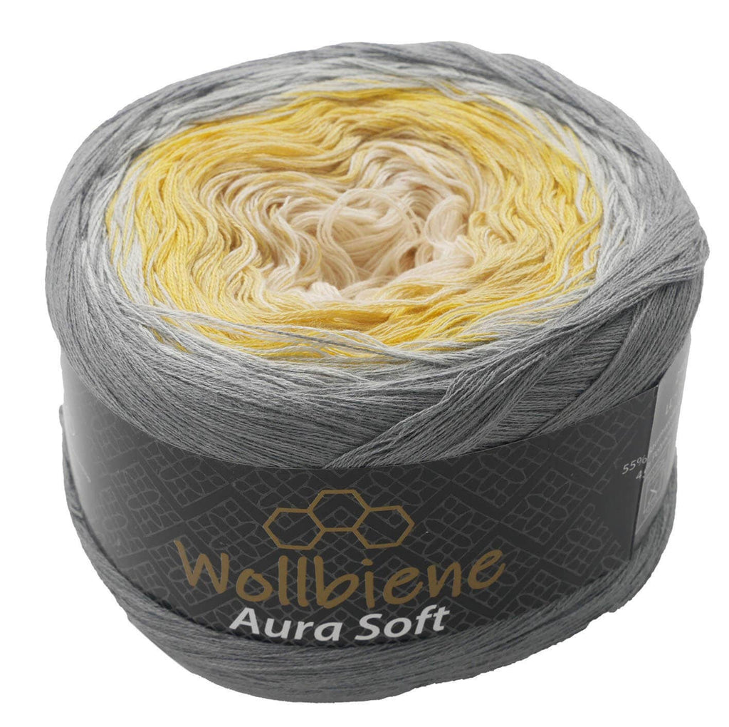 Wool Bee Aura Soft Bobble 250g Color Gradient 1000m: 709 blue pink pastel