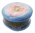 Wool Bee Aura Soft Bobble 250g Color Gradient 1000m: 709 blue pink pastel