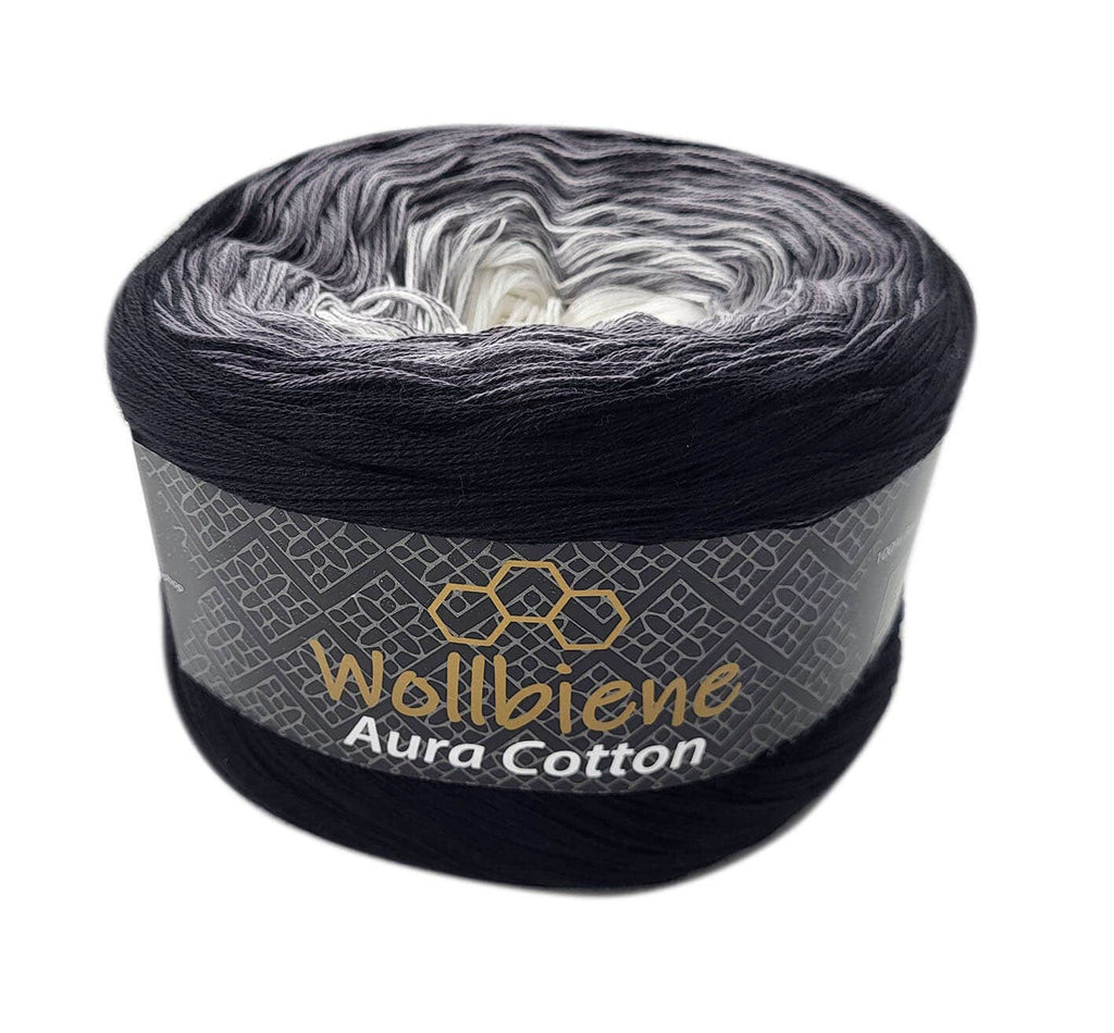 Aura Cotton Yarn Cake 200g Gradient 100% Cotton 800m: 812 purple cream-white
