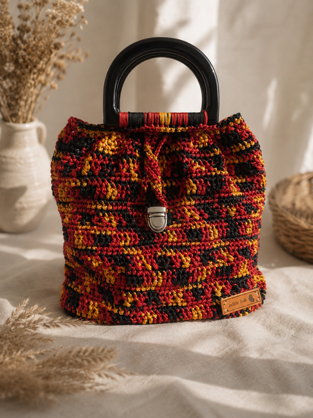 ✨ Handmade Ribbon Yarn Handbag ✨