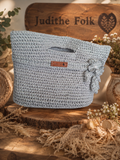Frost Blossom Handcrafted Crochet Bag