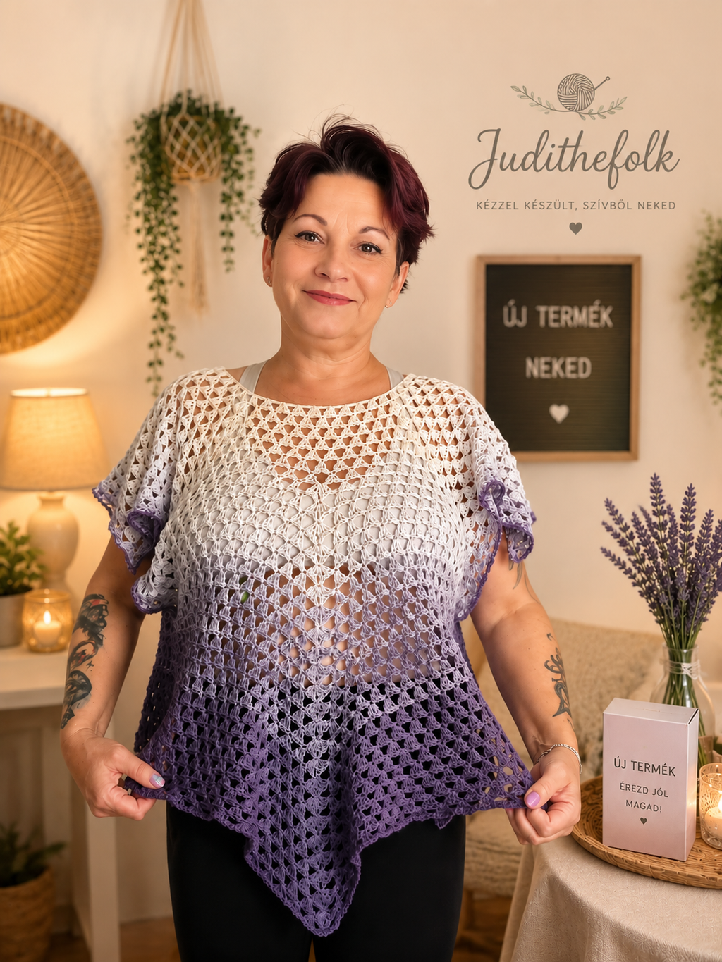 Lavender Breeze Crochet Top