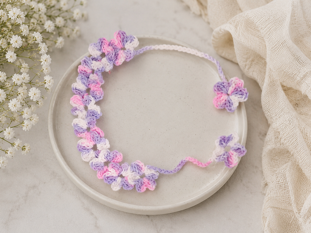 Crochet Flower Headband